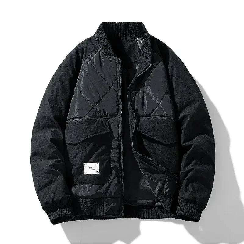 Cargo Bomber Puffer Jacket