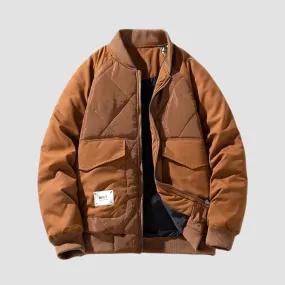 Cargo Bomber Puffer Jacket