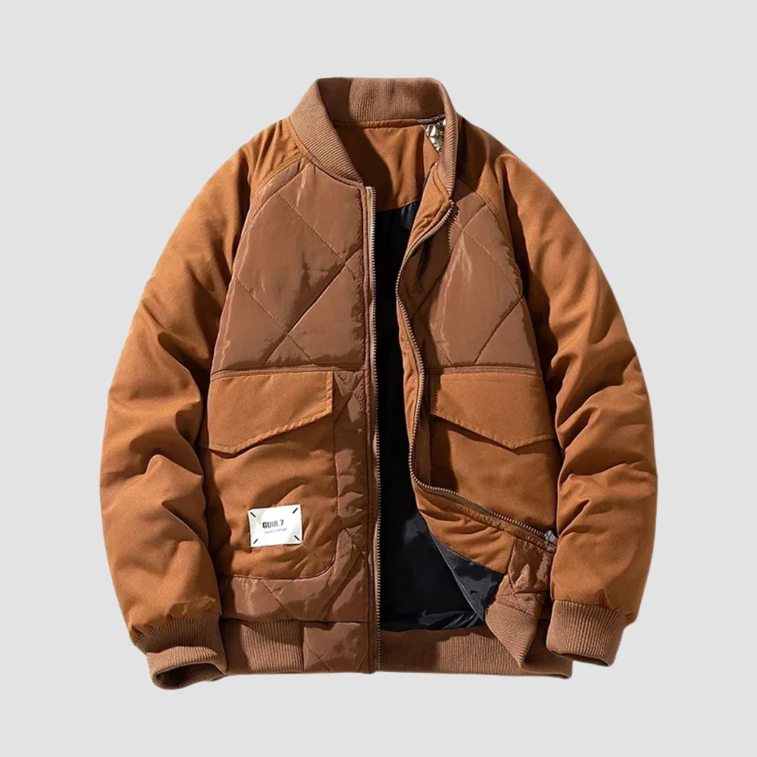 Cargo Bomber Puffer Jacket