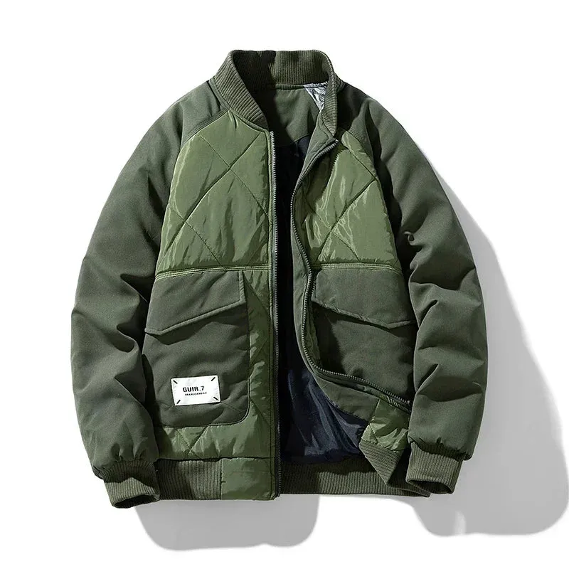 Cargo Bomber Puffer Jacket