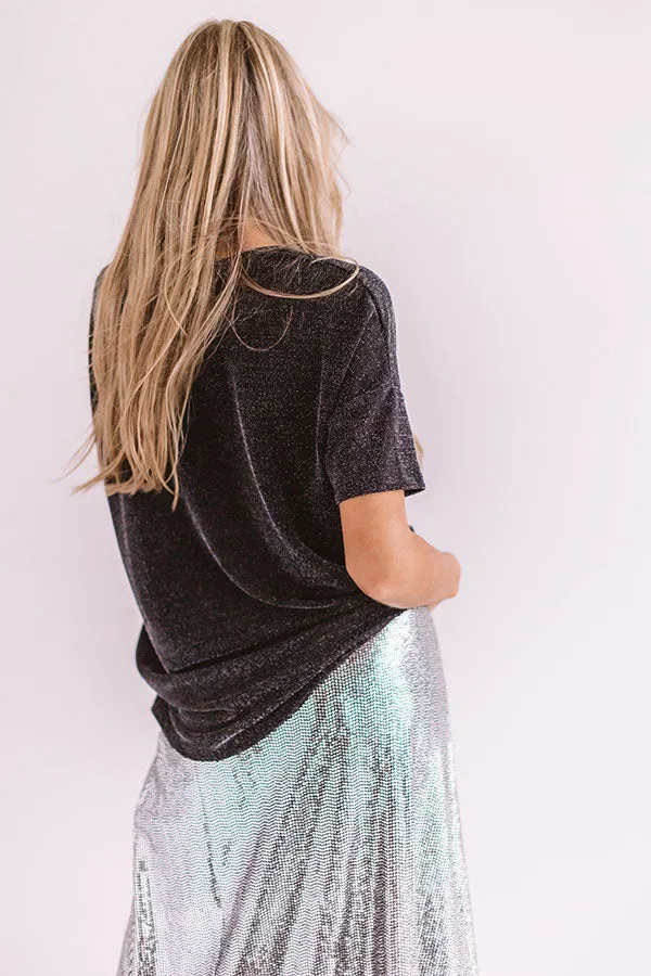Cheers And Applause Shift Top In Black