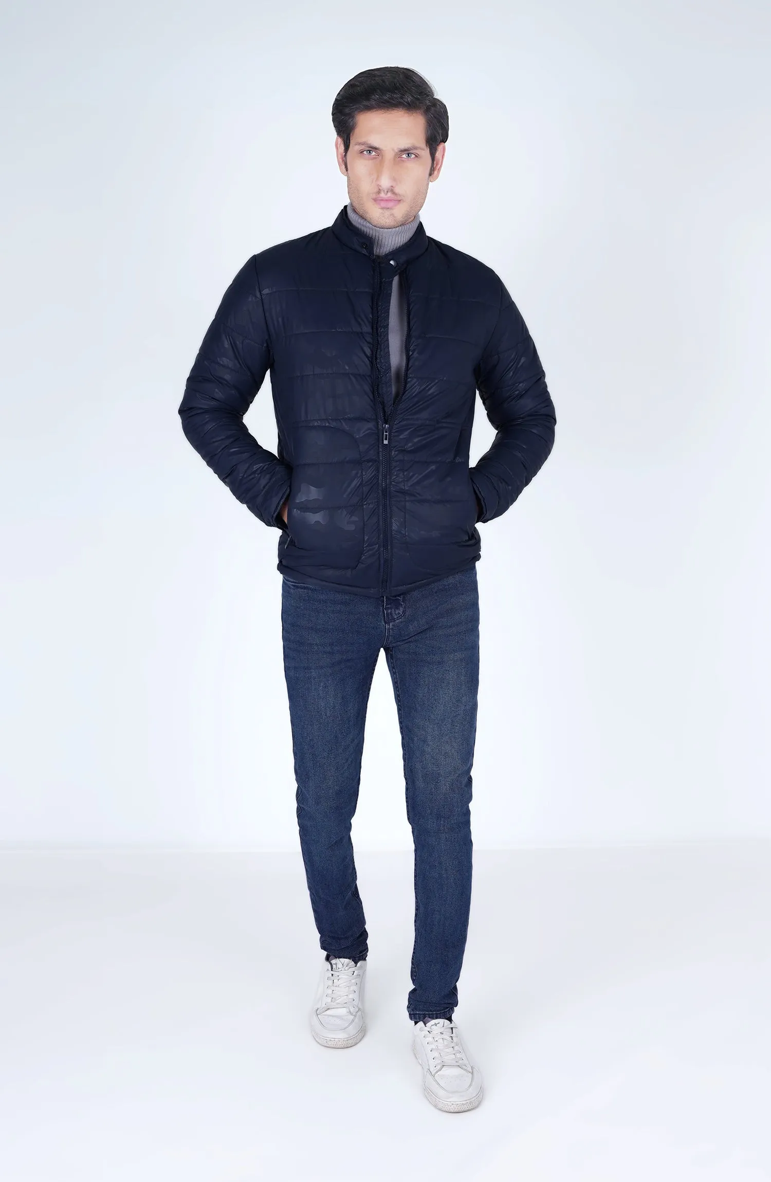 Down Jacket In Navy