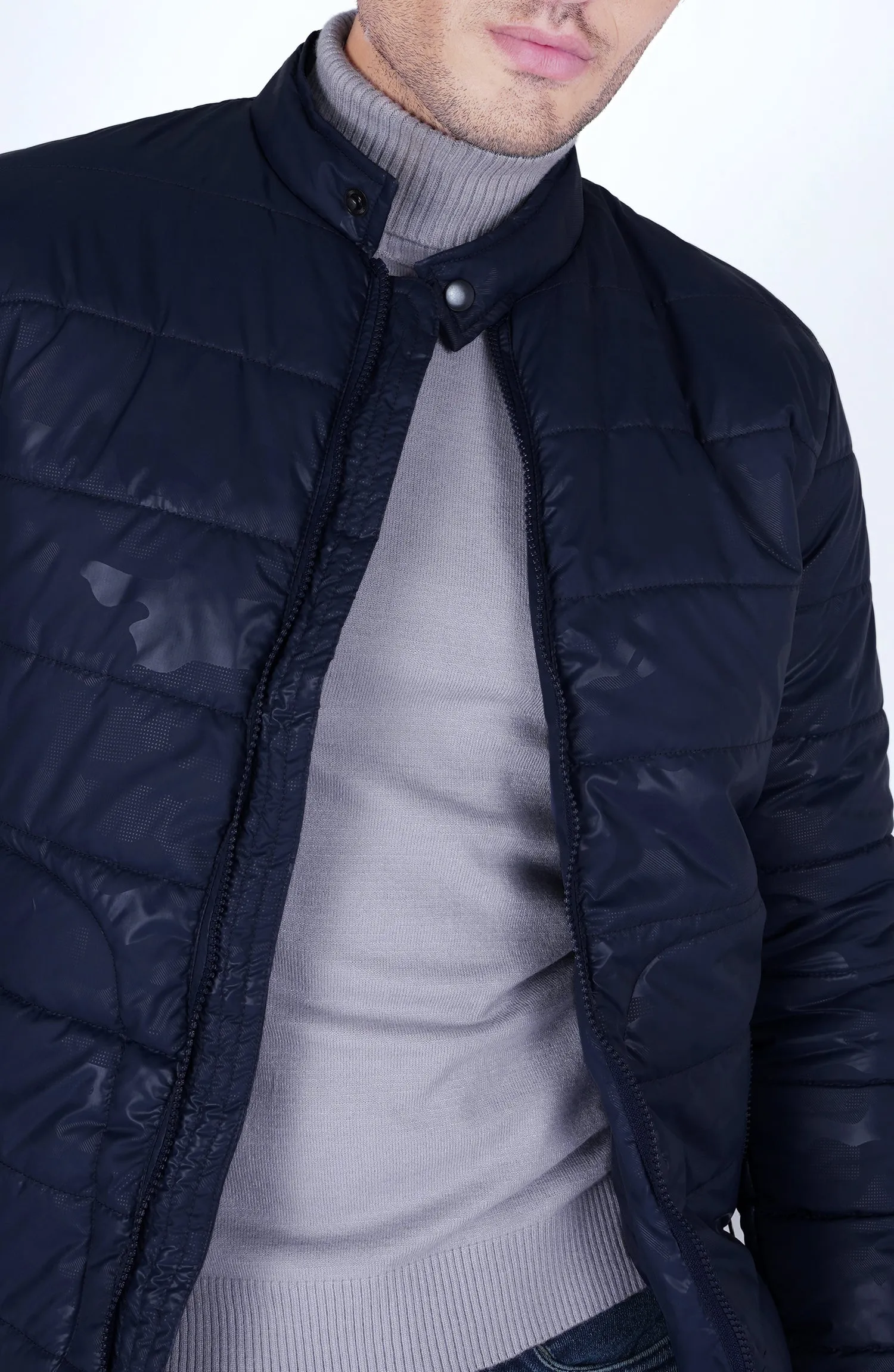 Down Jacket In Navy