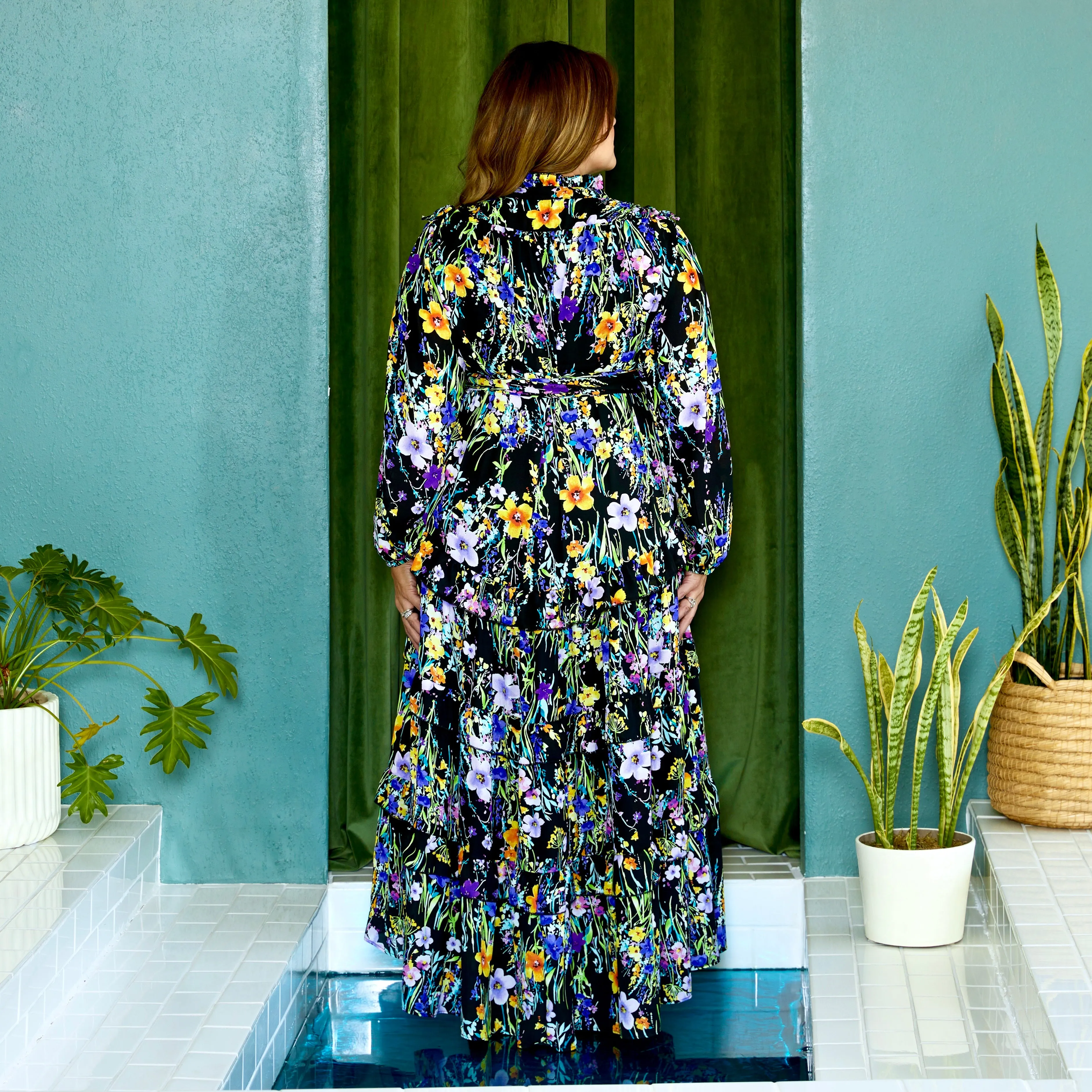 elle maxi MIDNIGHT FLORAL