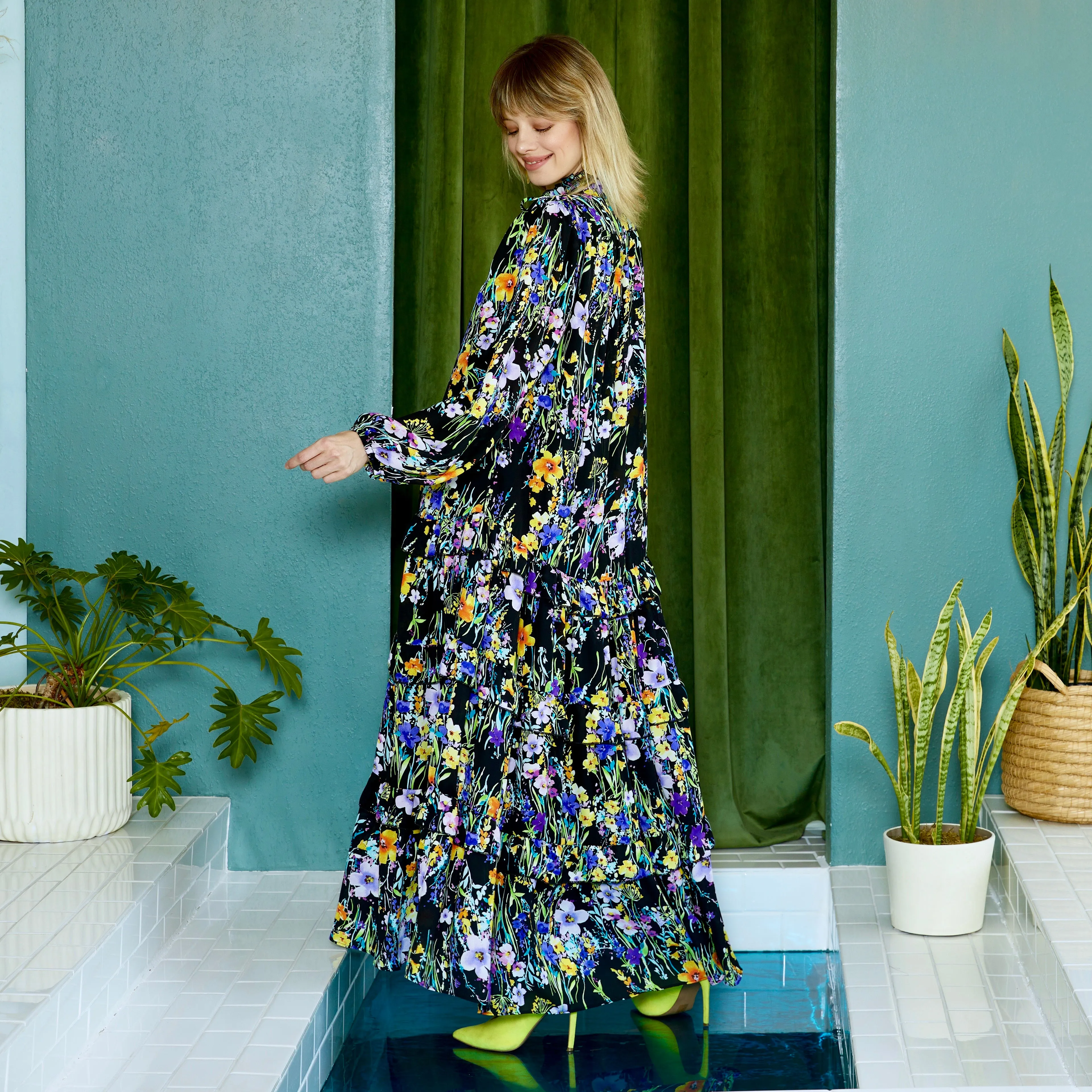 elle maxi MIDNIGHT FLORAL