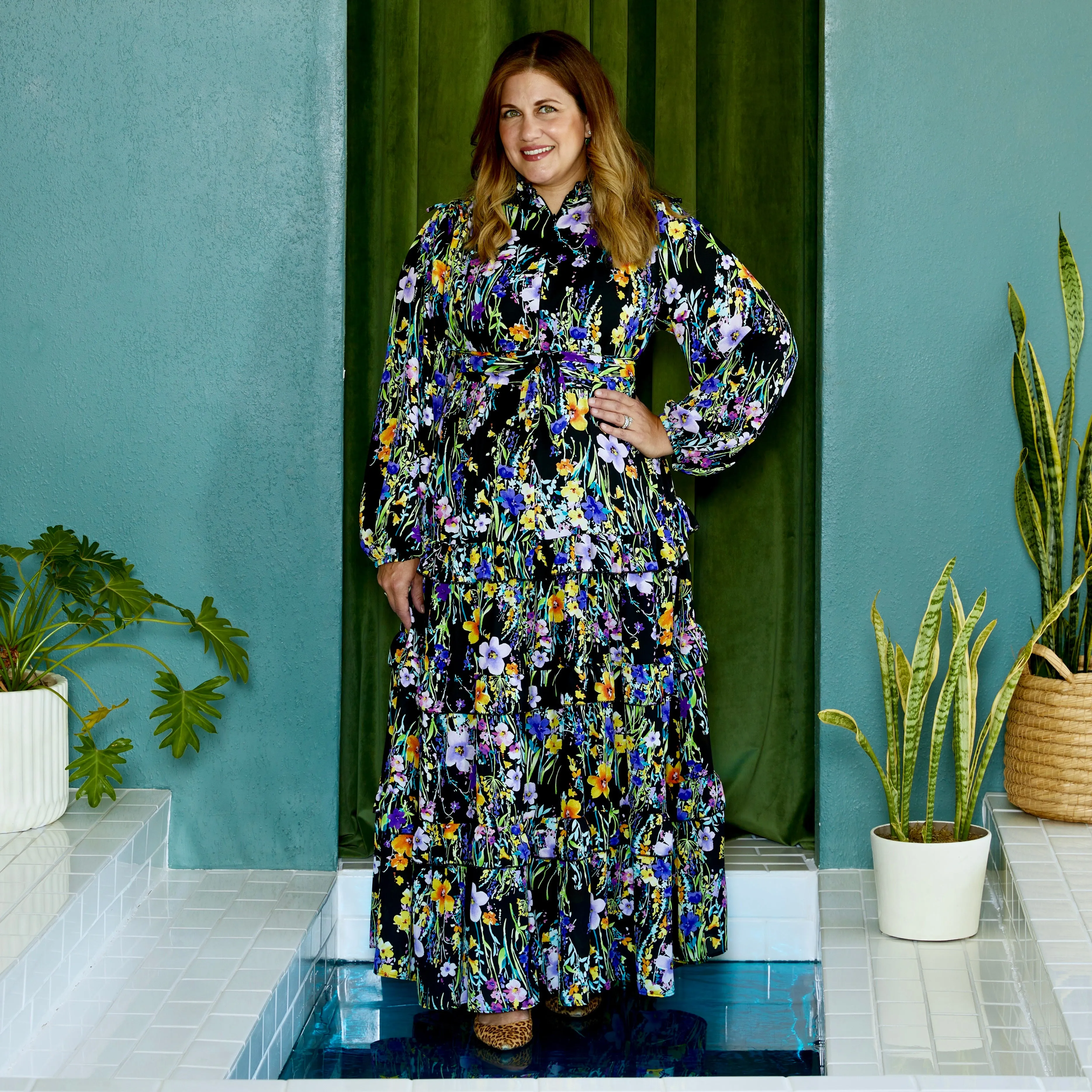 elle maxi MIDNIGHT FLORAL