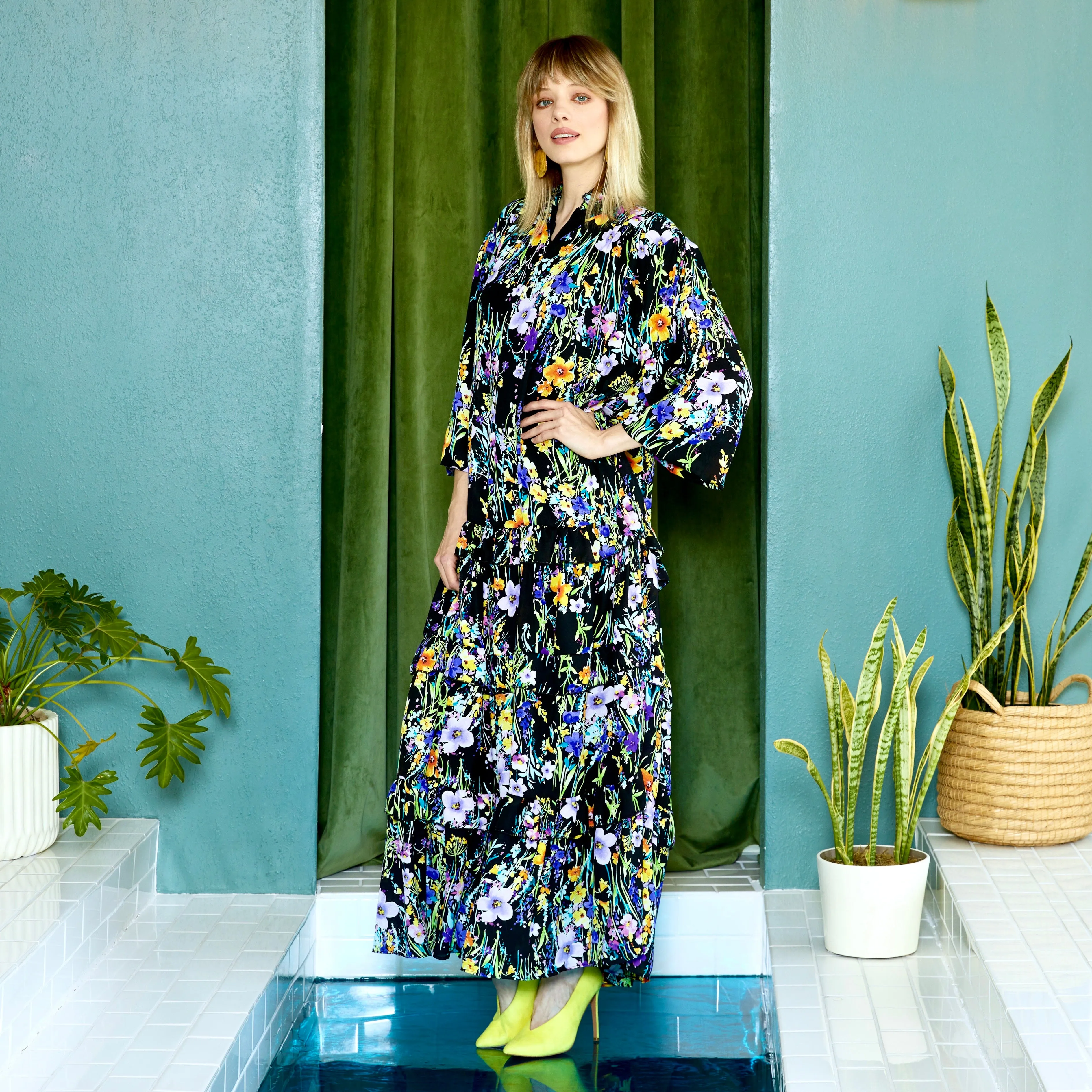 elle maxi MIDNIGHT FLORAL