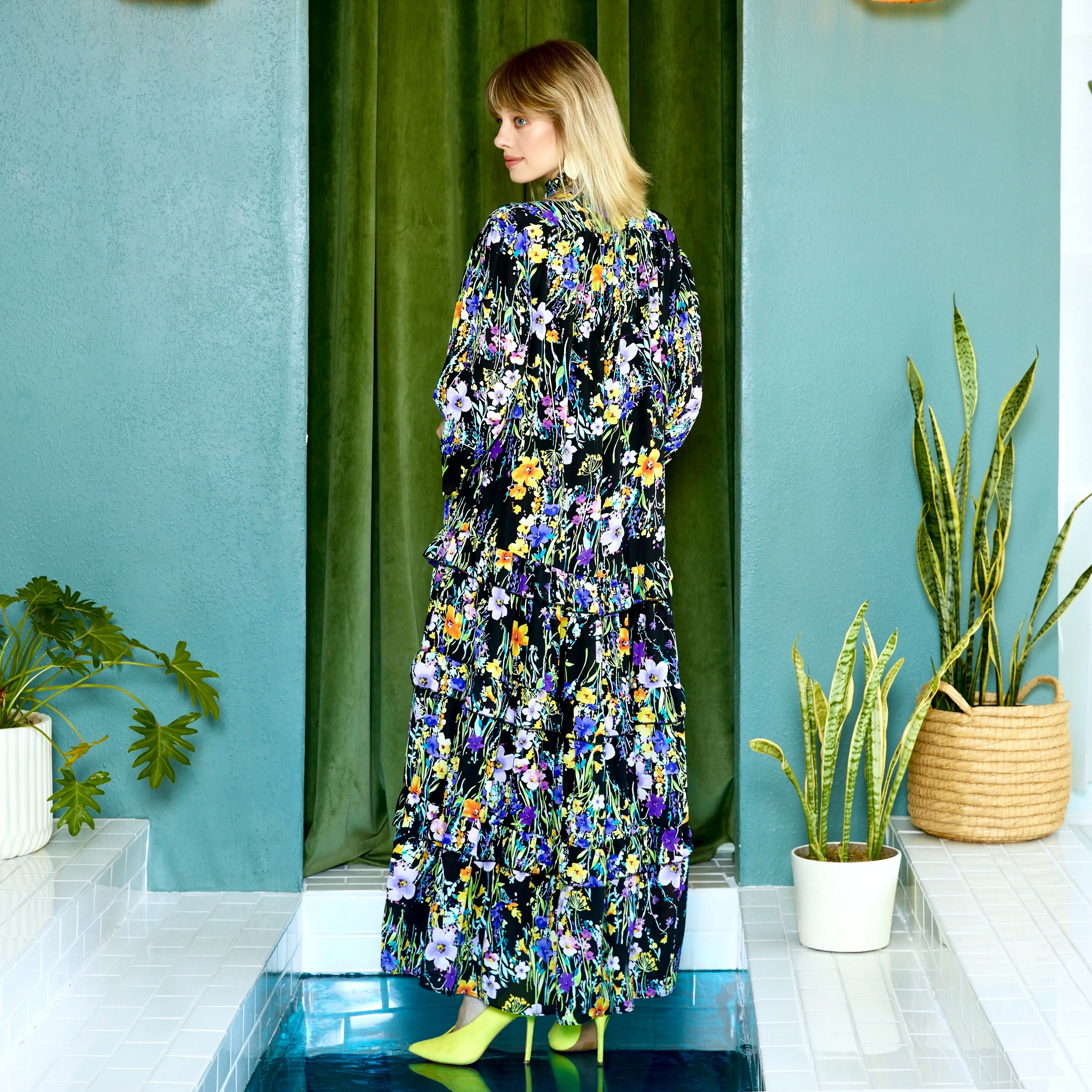 elle maxi MIDNIGHT FLORAL