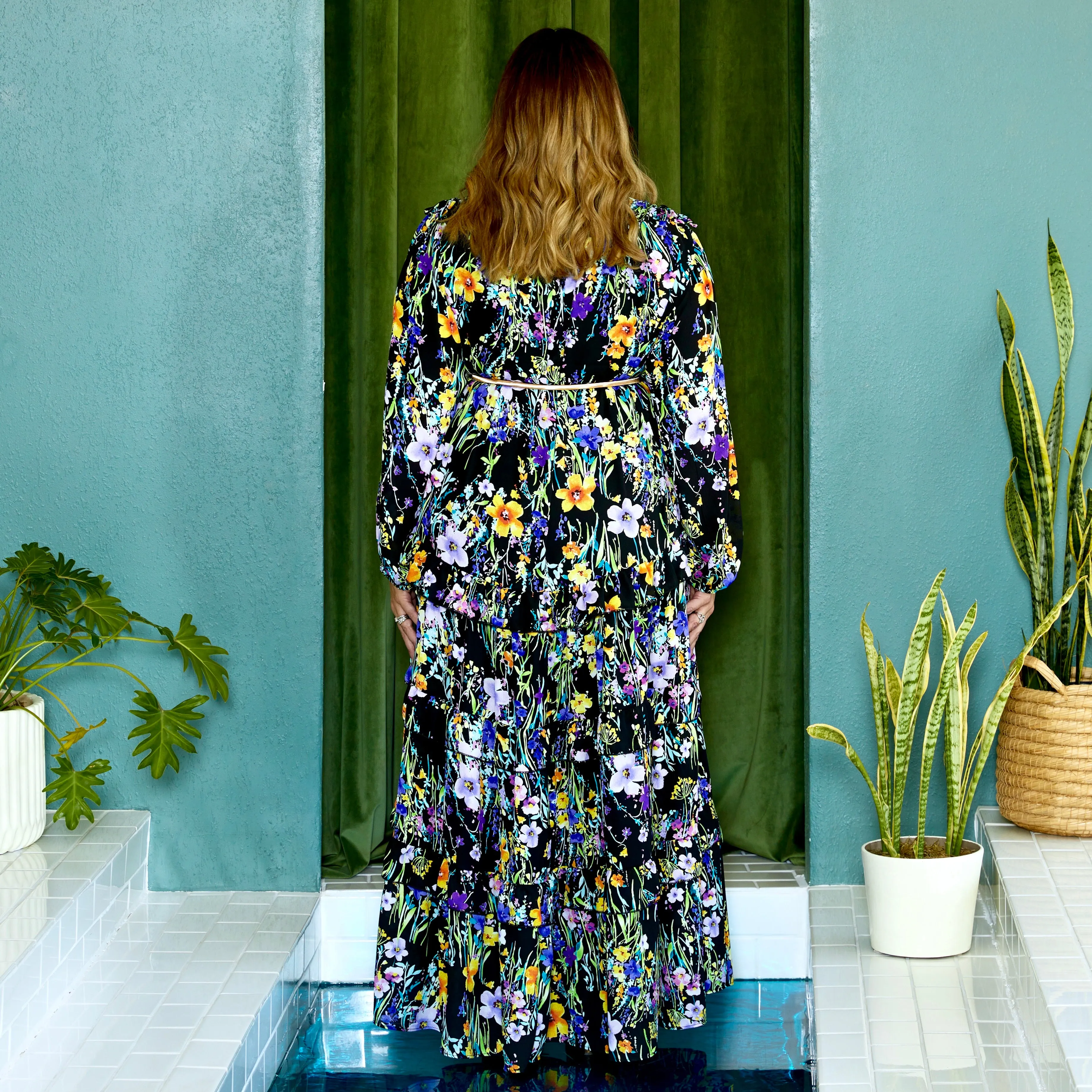 elle maxi MIDNIGHT FLORAL
