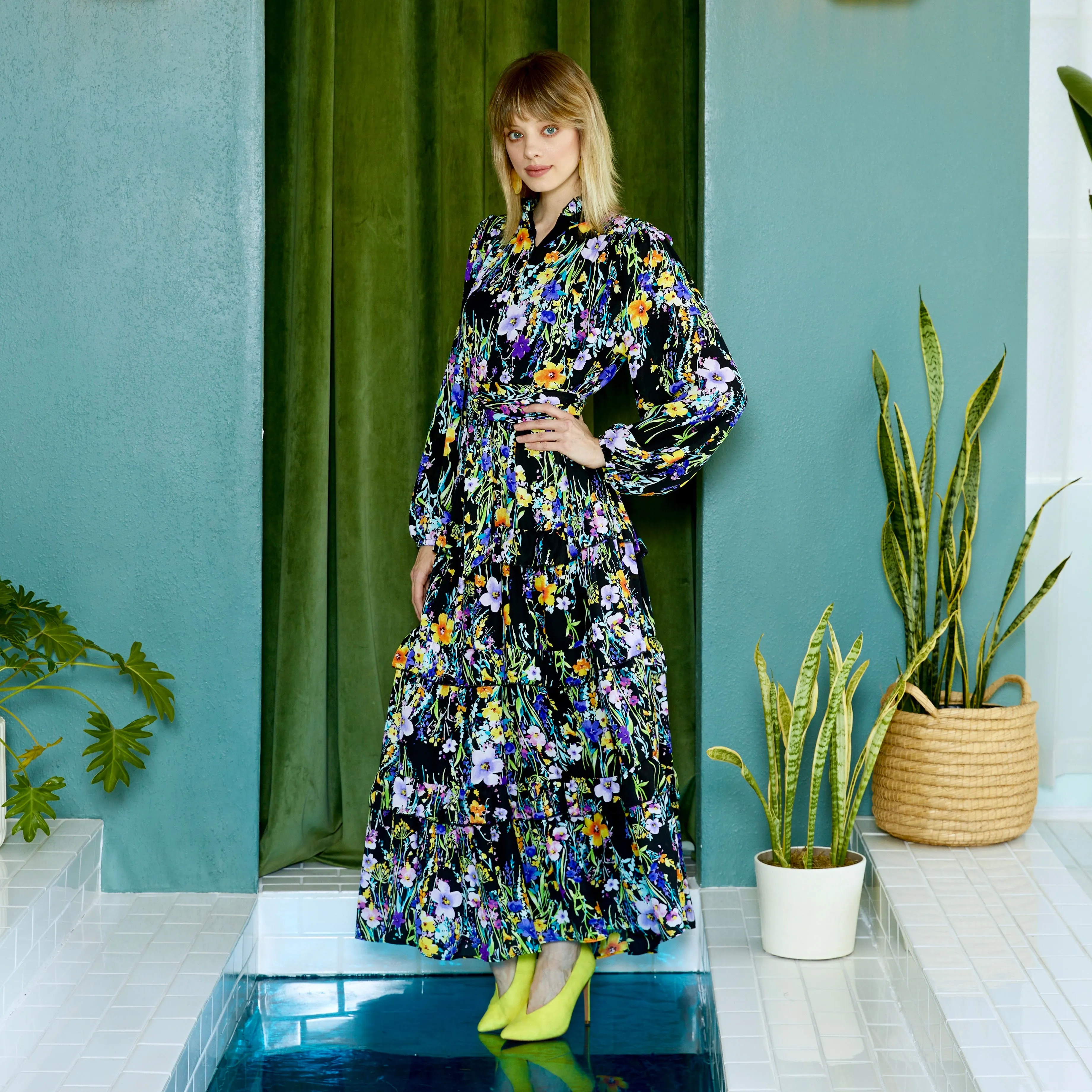 elle maxi MIDNIGHT FLORAL