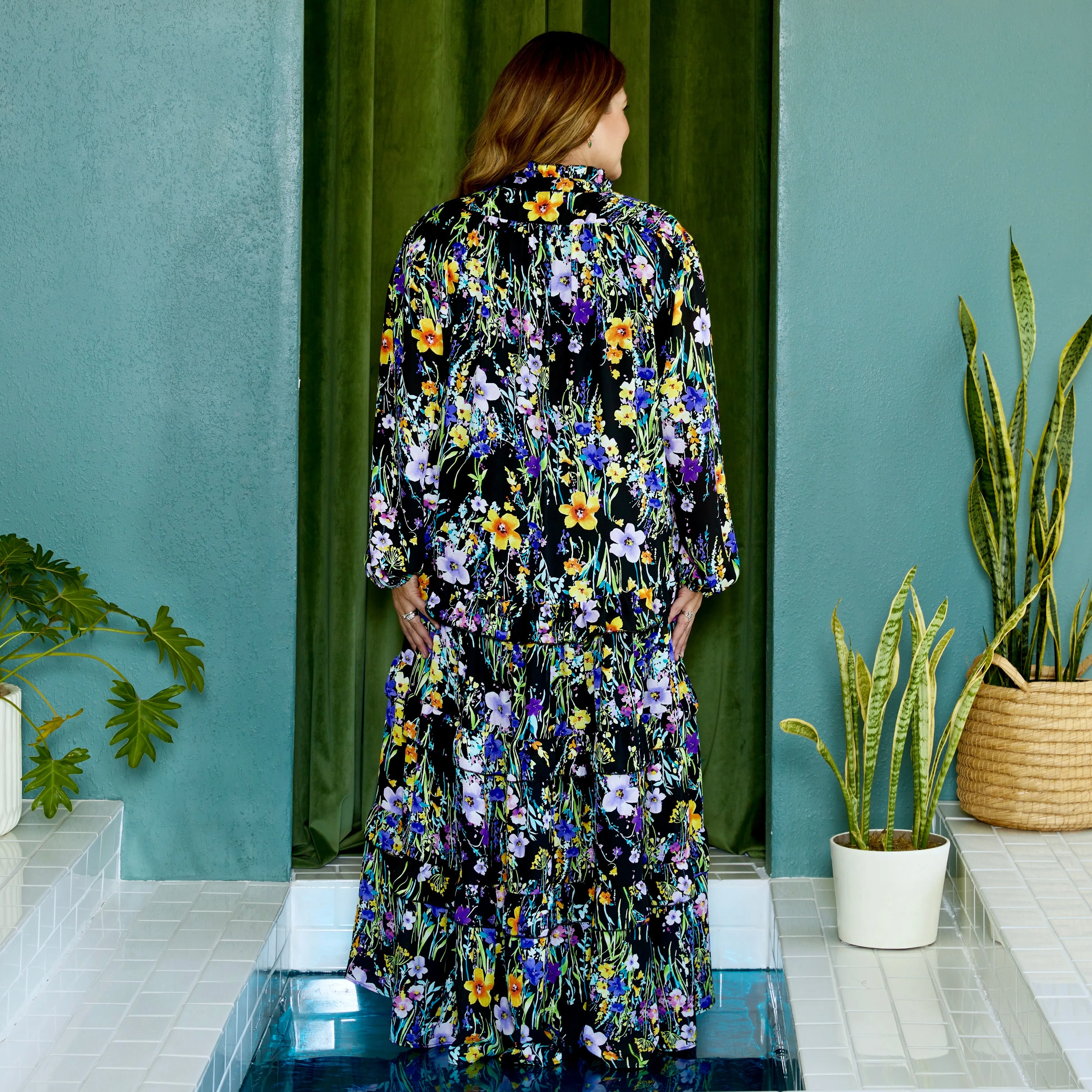 elle maxi MIDNIGHT FLORAL