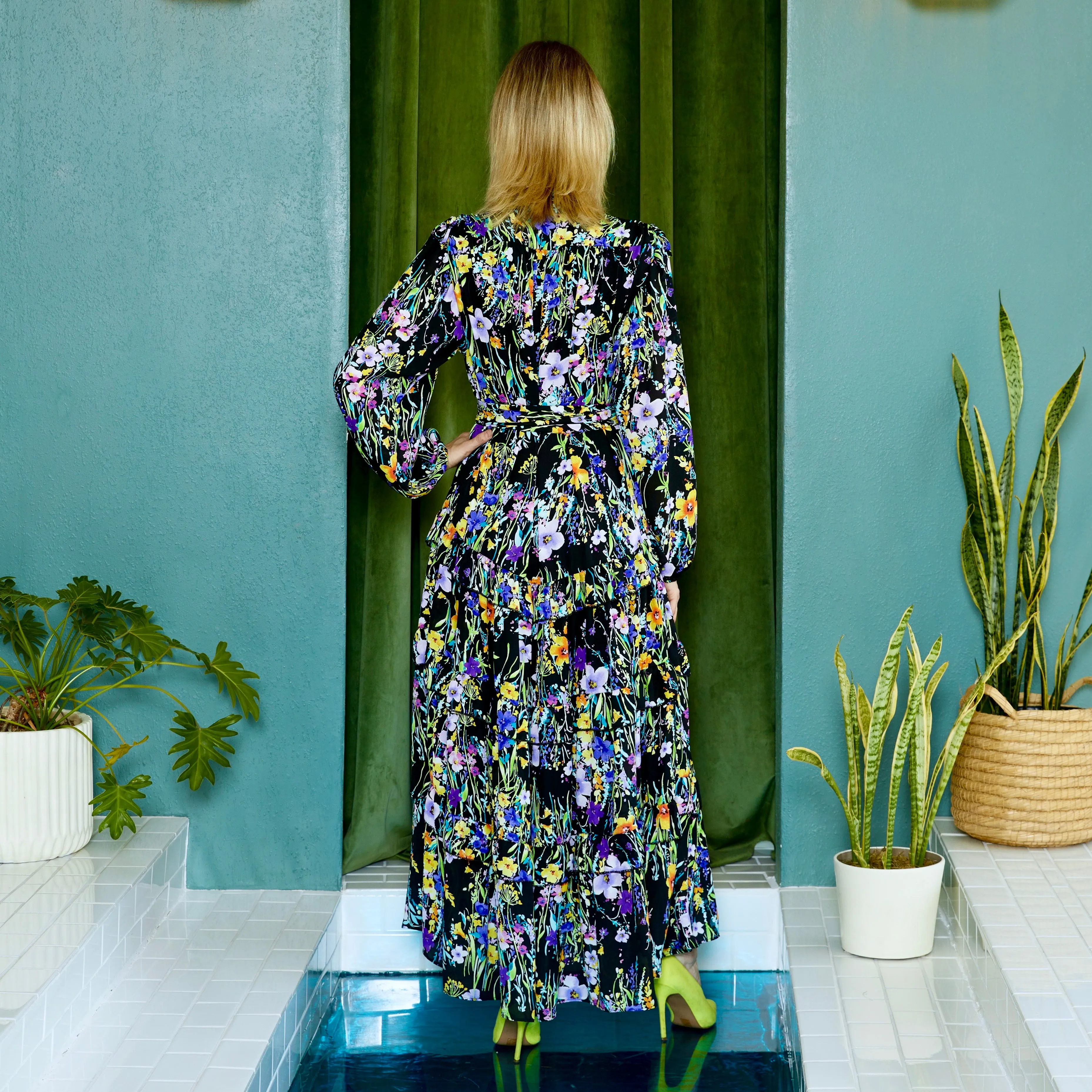 elle maxi MIDNIGHT FLORAL