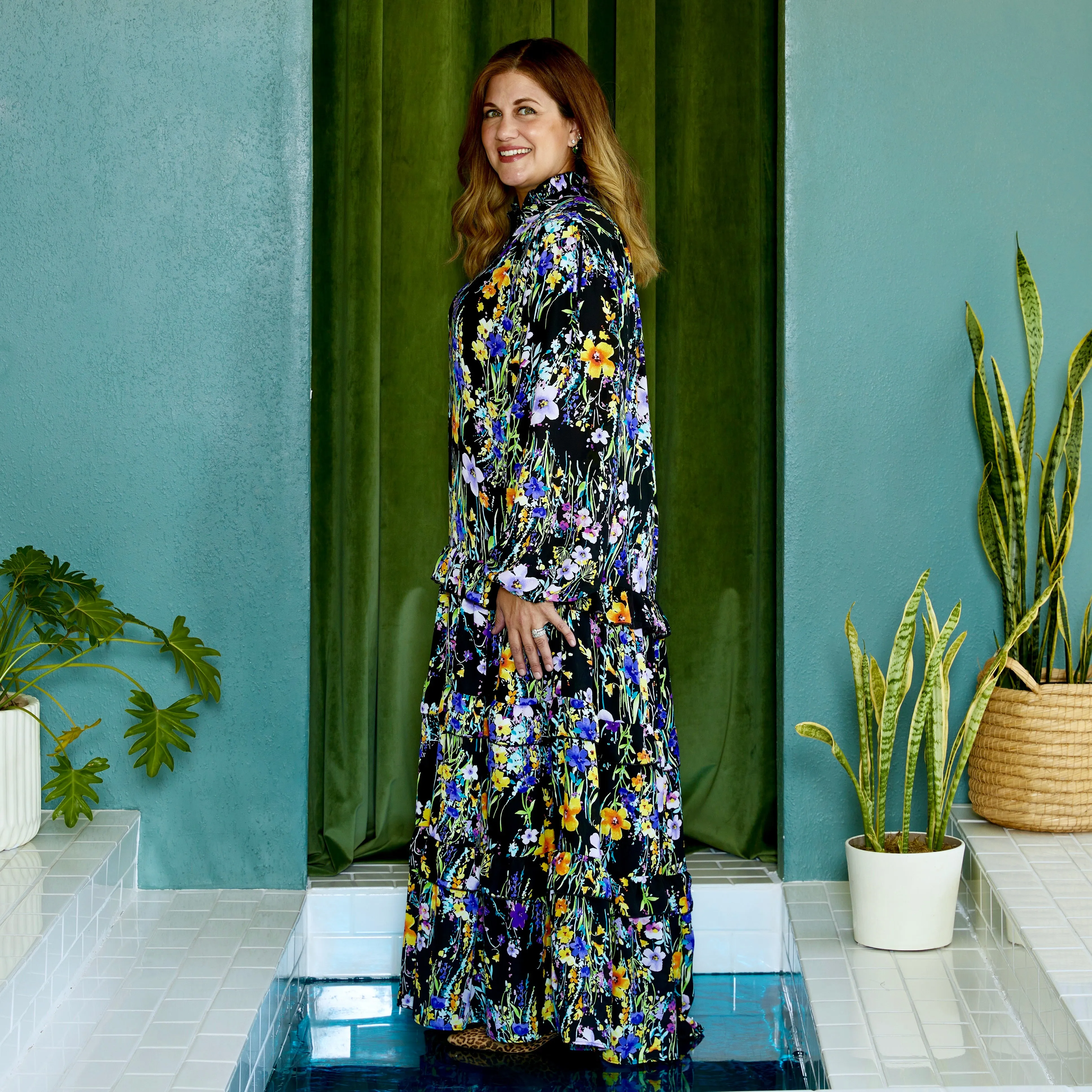 elle maxi MIDNIGHT FLORAL