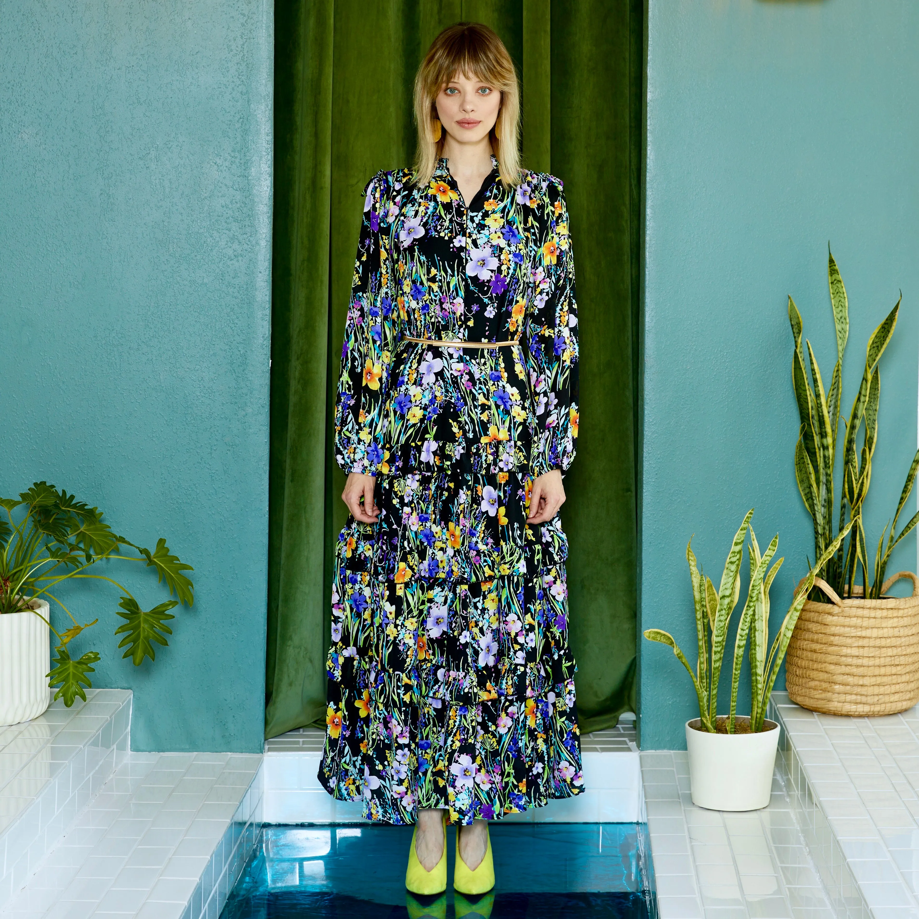 elle maxi MIDNIGHT FLORAL