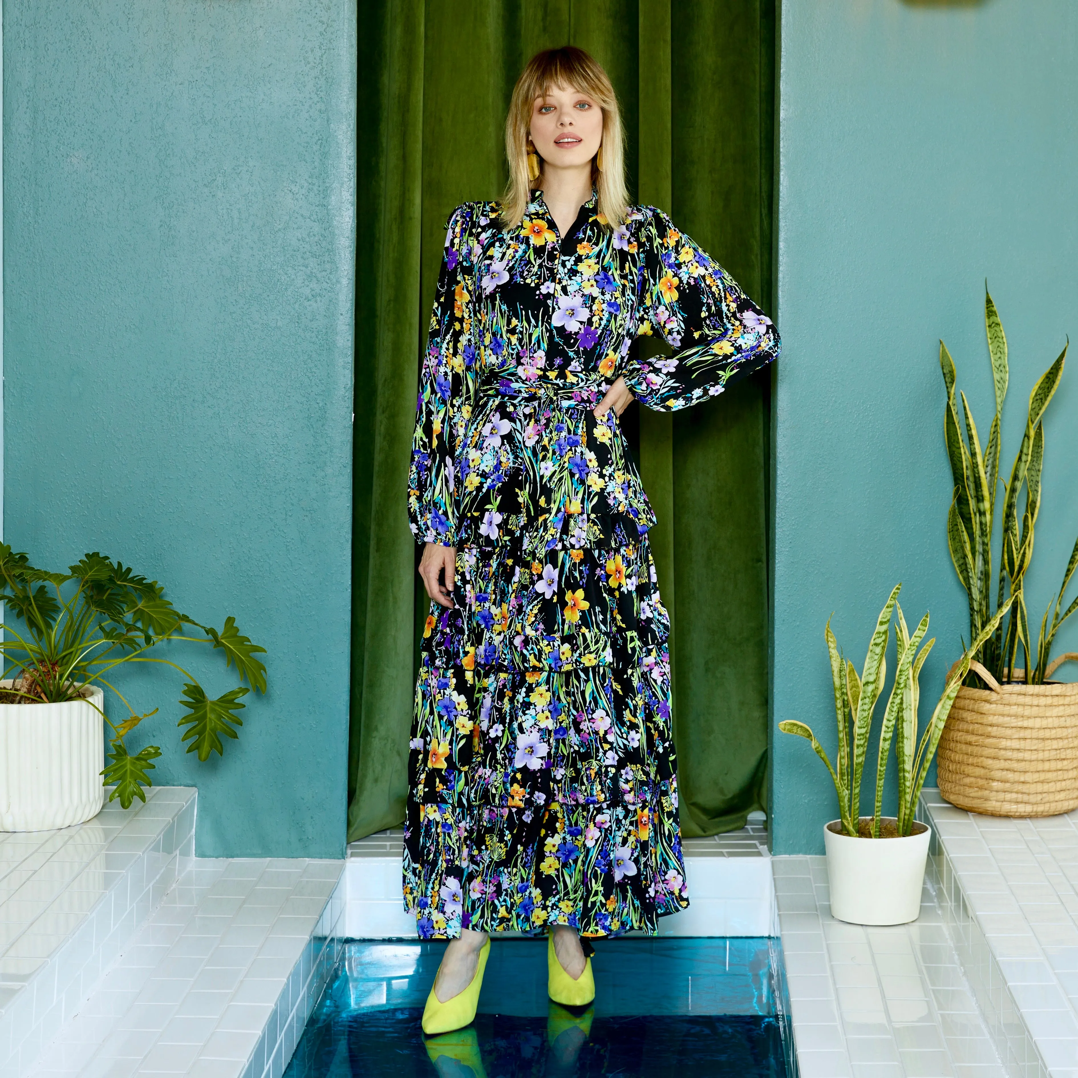 elle maxi MIDNIGHT FLORAL