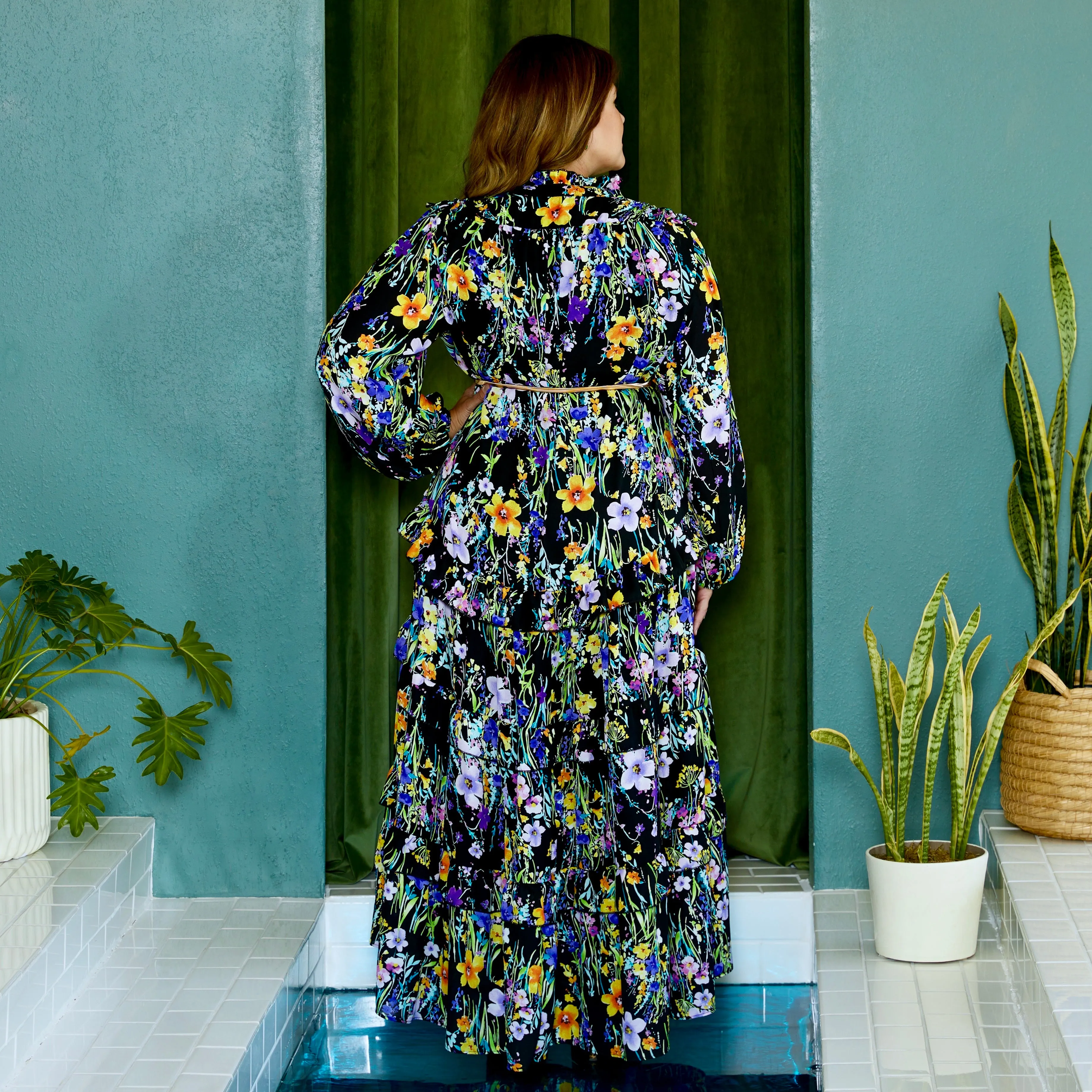 elle maxi MIDNIGHT FLORAL
