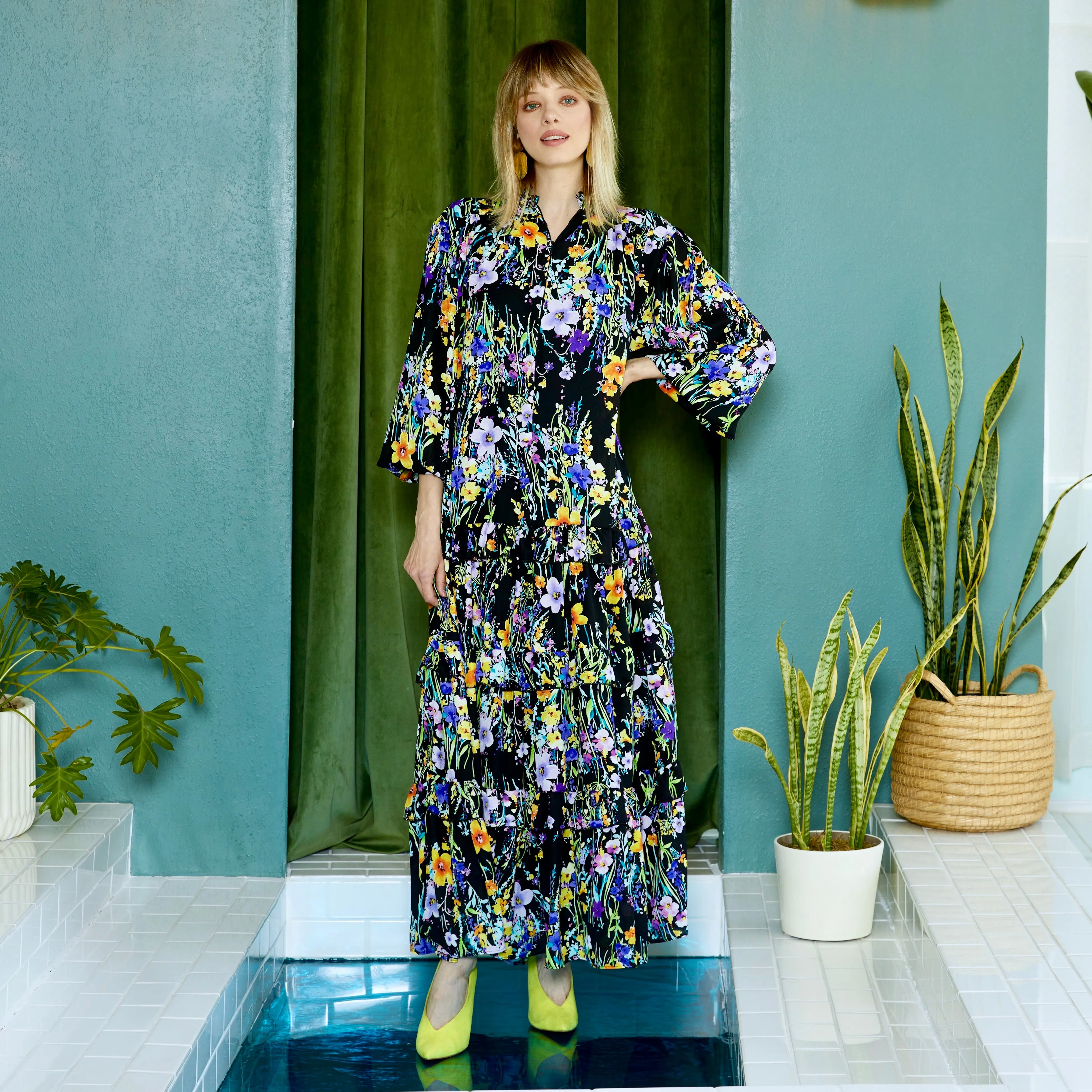 elle maxi MIDNIGHT FLORAL
