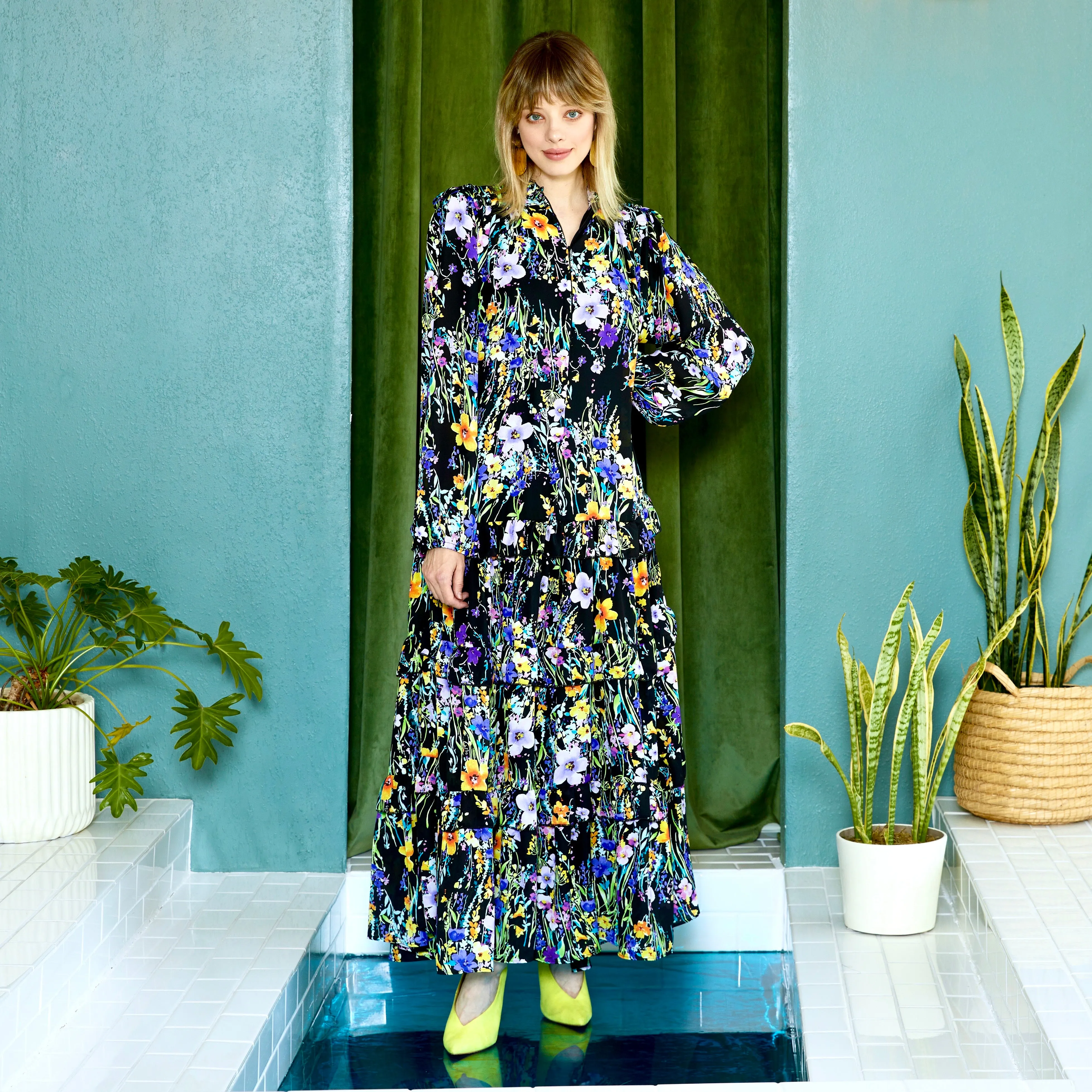 elle maxi MIDNIGHT FLORAL