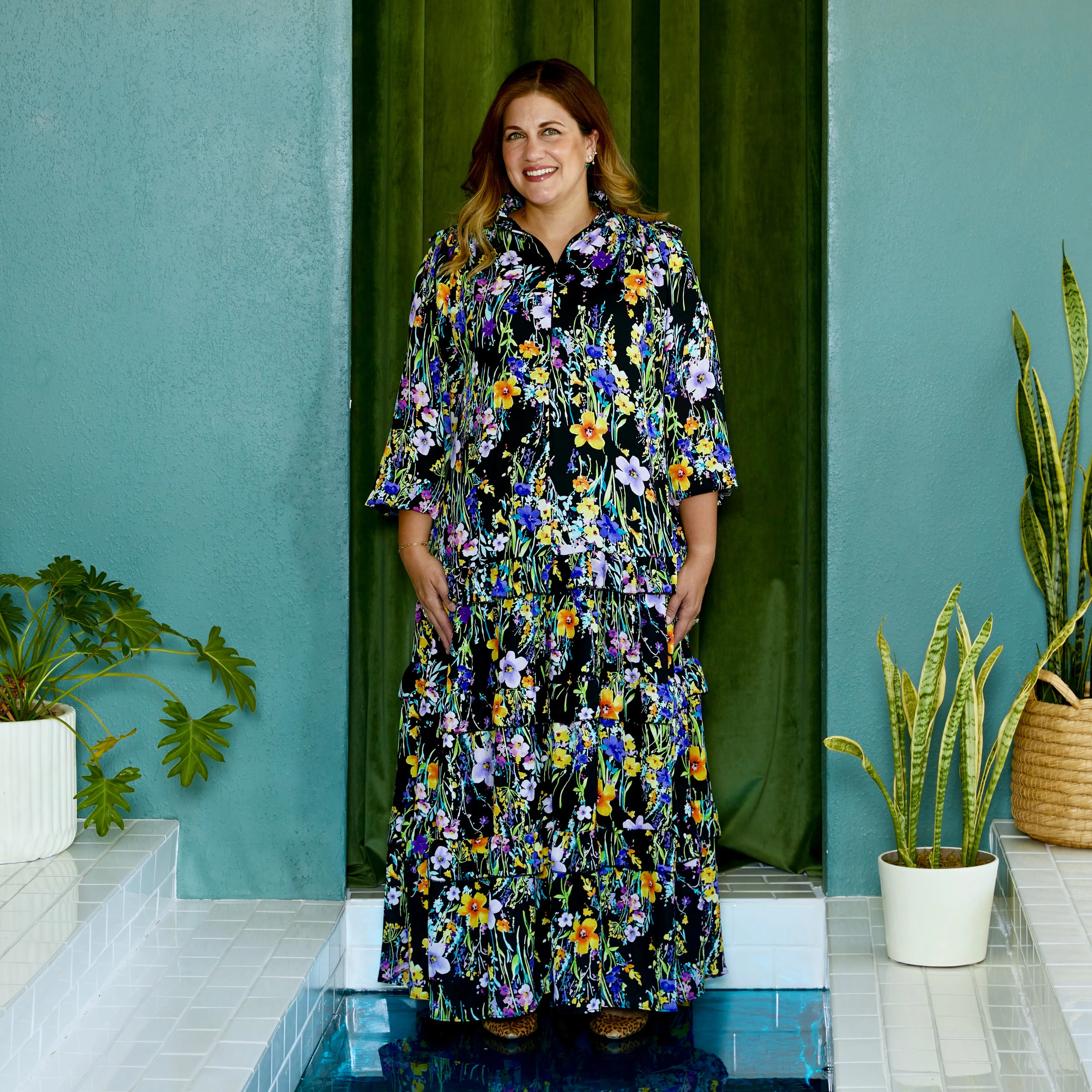 elle maxi MIDNIGHT FLORAL