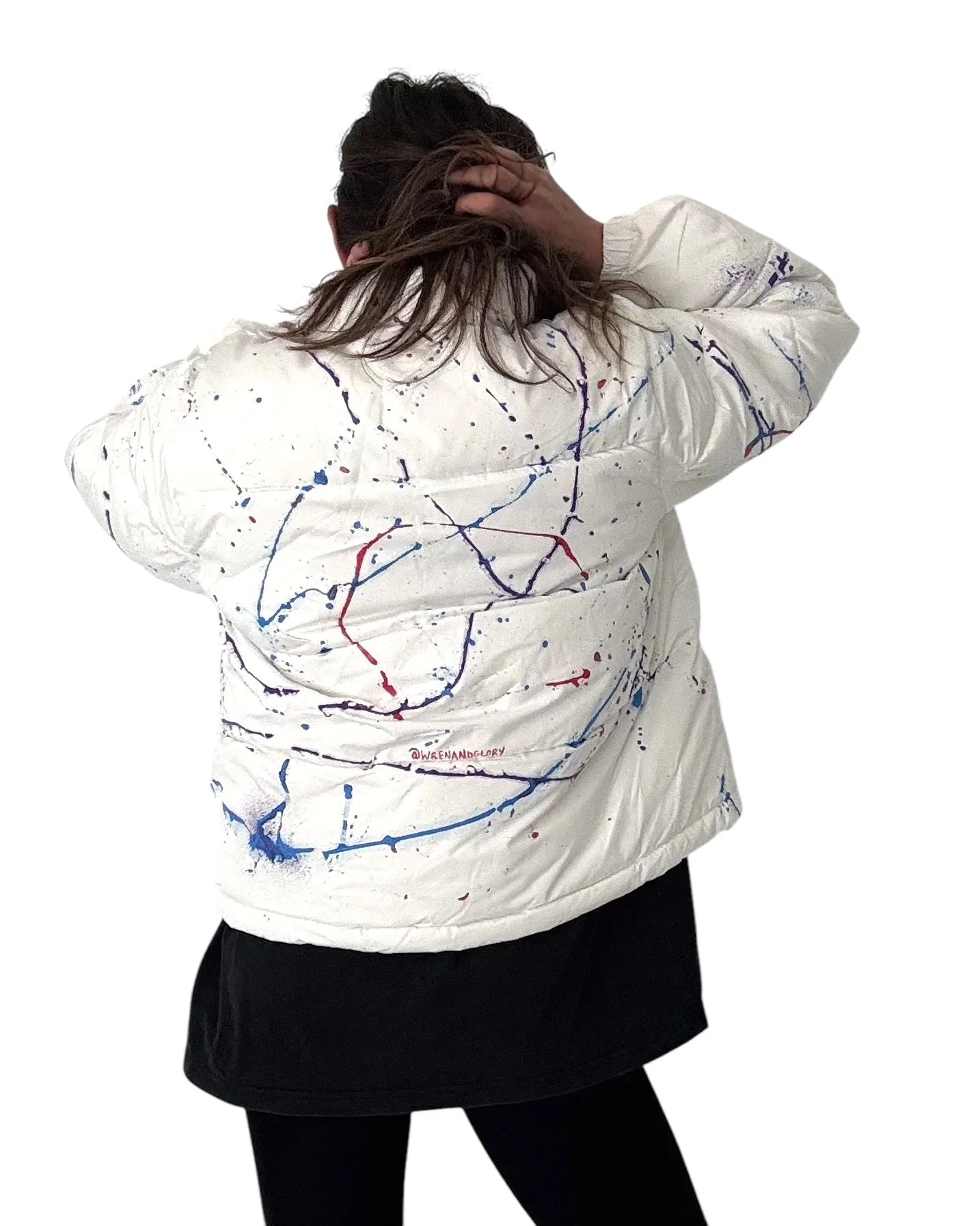 'Hot Mess' Painted Lightweight Puffer