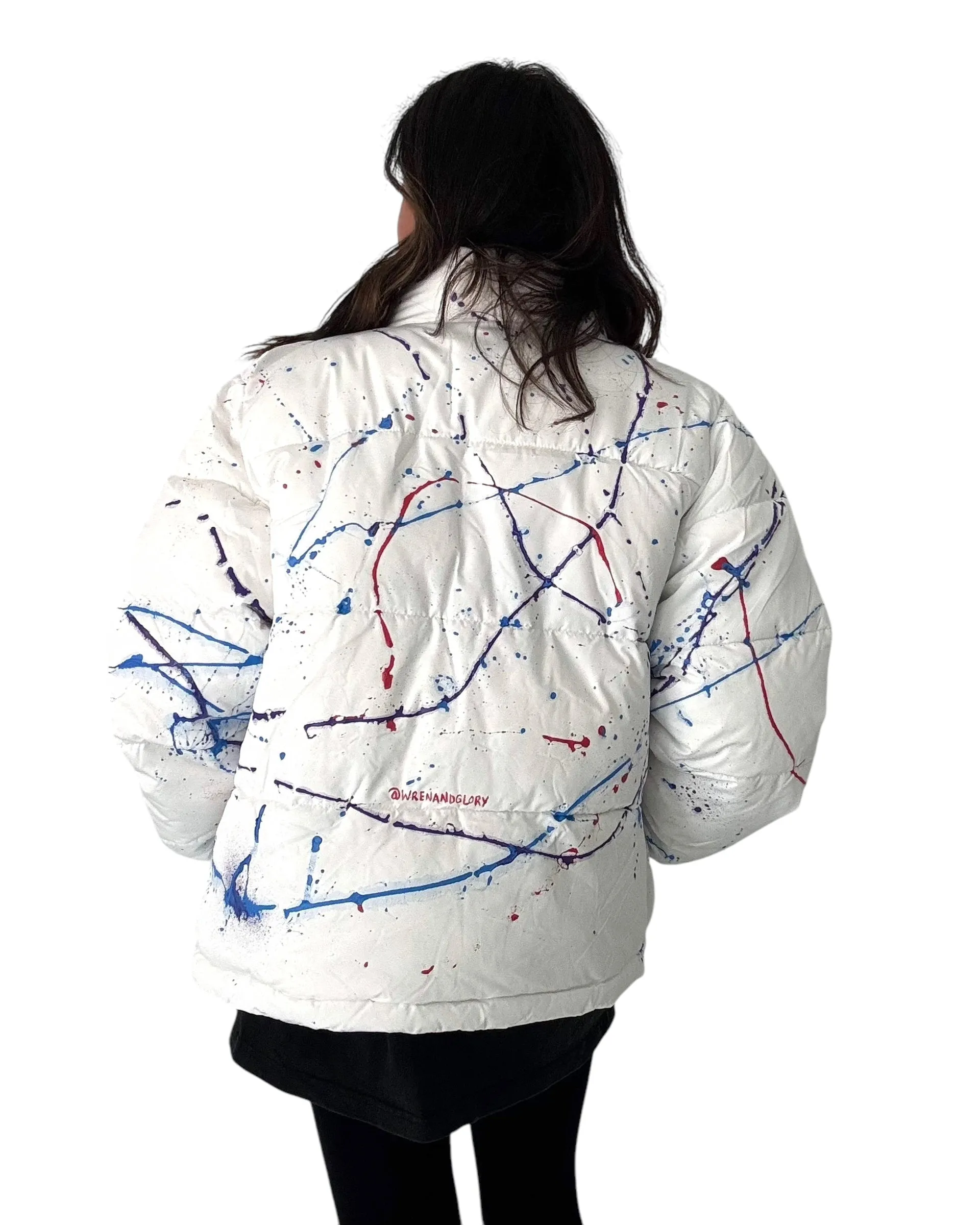 'Hot Mess' Painted Lightweight Puffer
