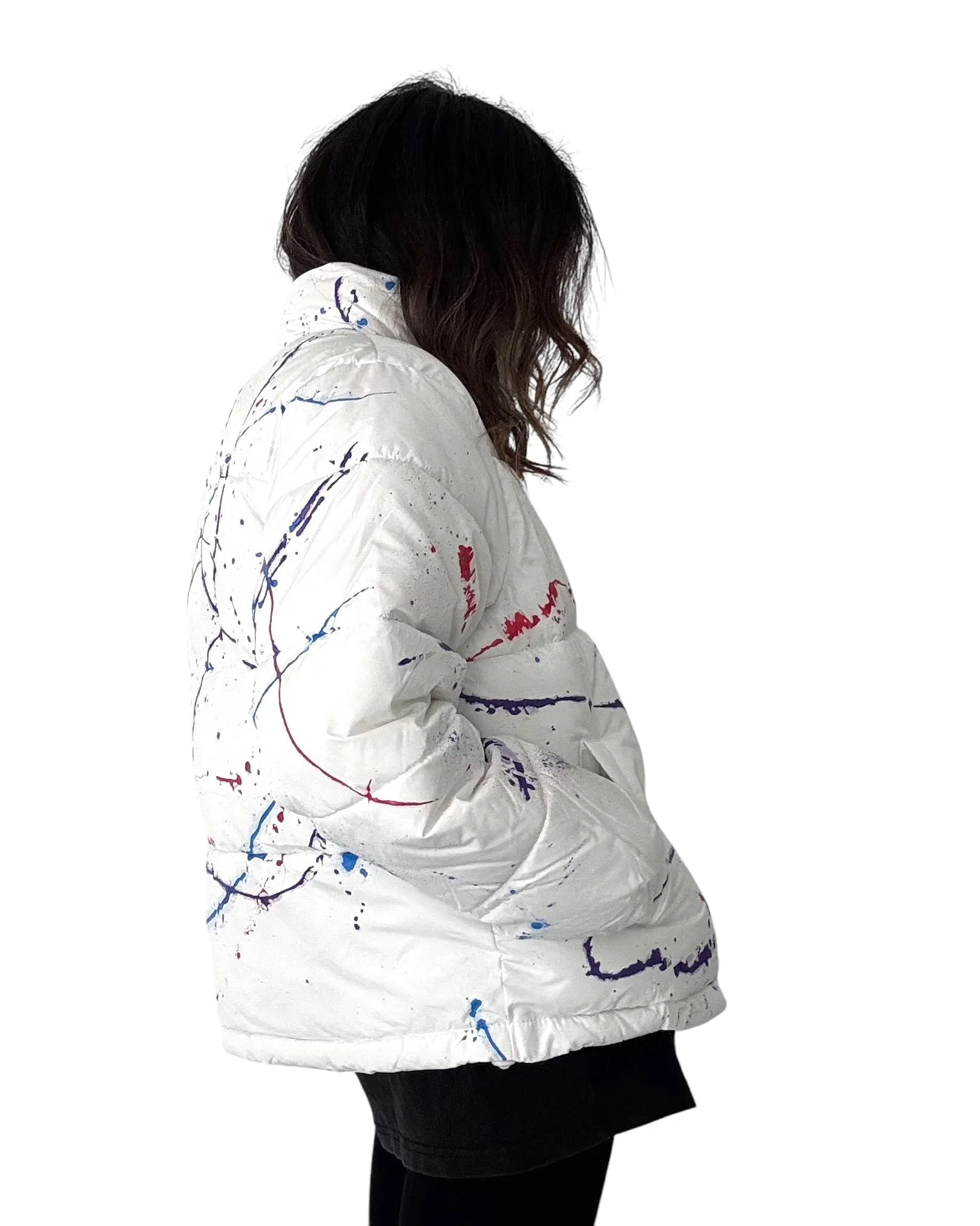'Hot Mess' Painted Lightweight Puffer