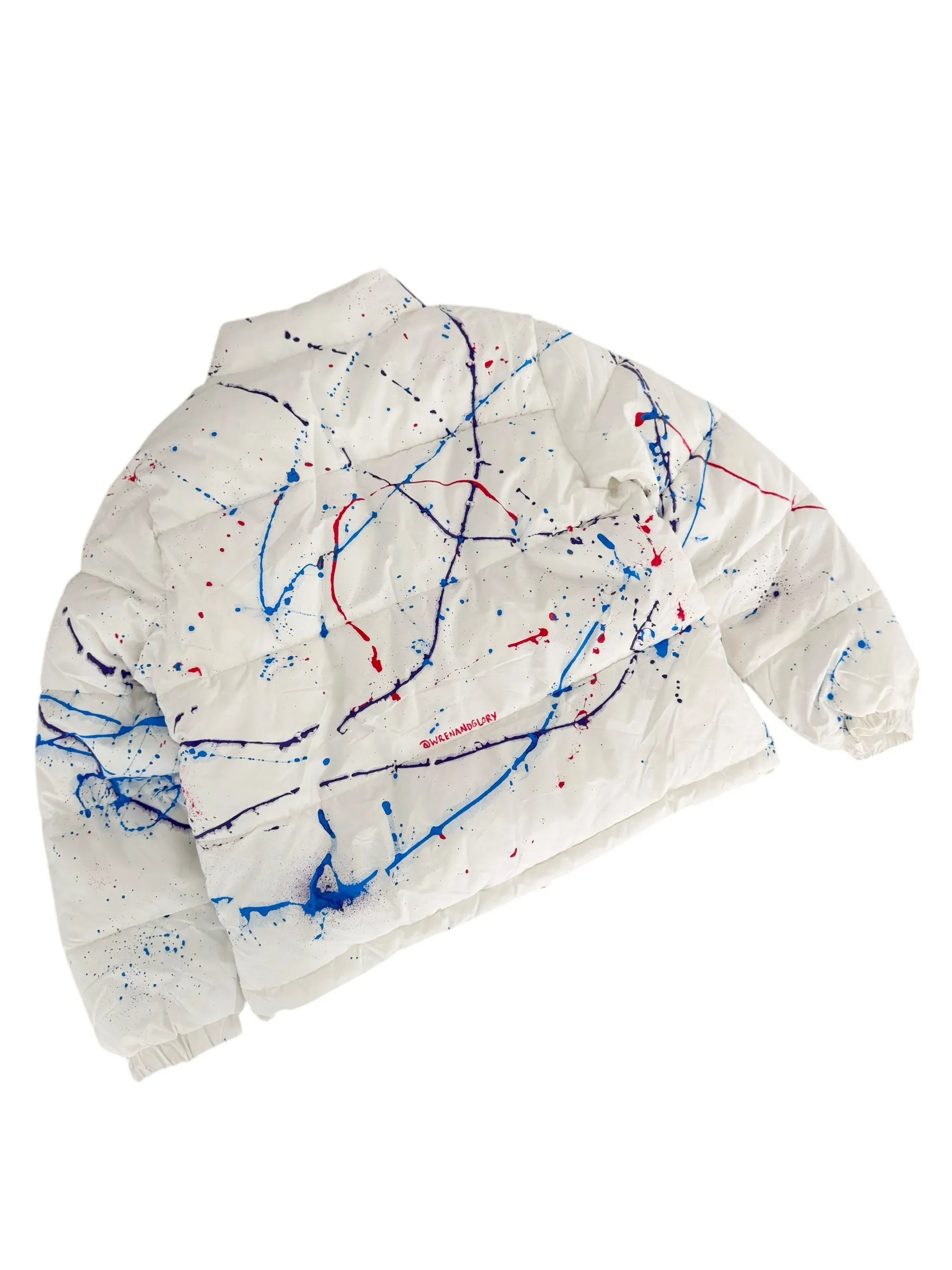 'Hot Mess' Painted Lightweight Puffer