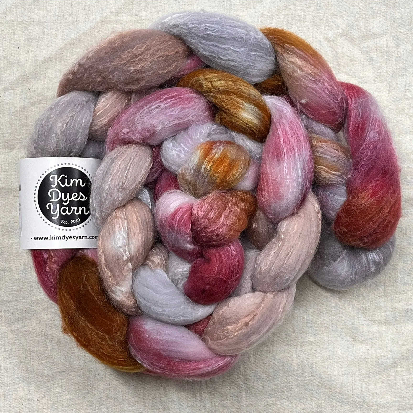 Kim Dyes Yarn Rambouillet/Silk Combed Top
