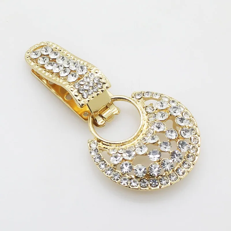 Metal Buttons For Overcoat Clothing 1Pcs Alloy Rhinestones Duckbill Button