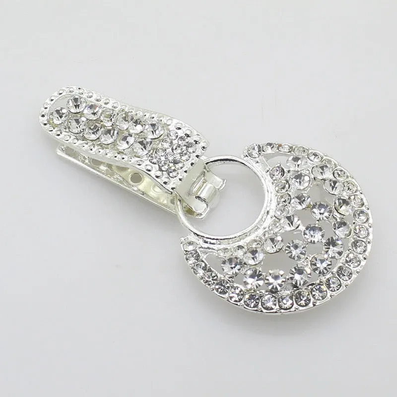 Metal Buttons For Overcoat Clothing 1Pcs Alloy Rhinestones Duckbill Button