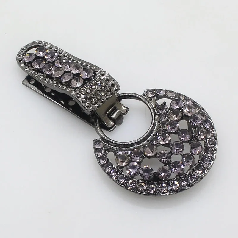 Metal Buttons For Overcoat Clothing 1Pcs Alloy Rhinestones Duckbill Button