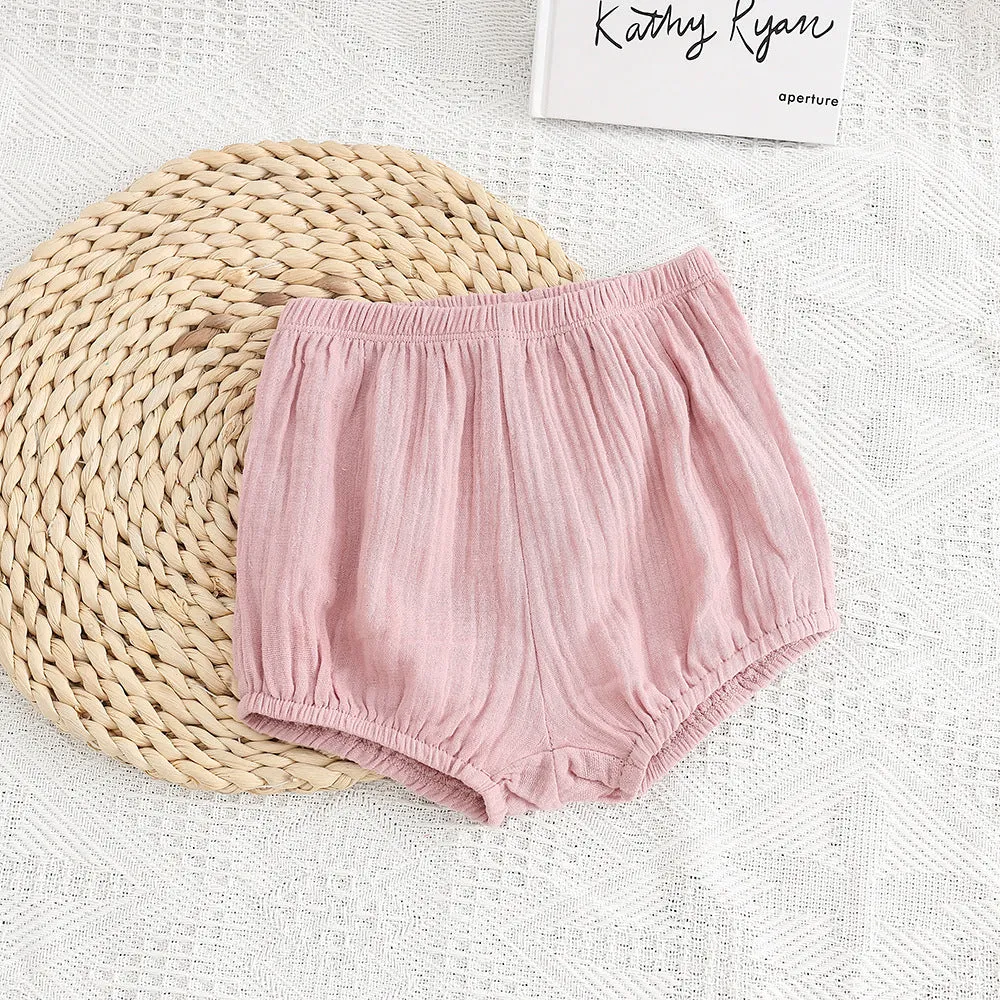Newborn Baby Cotton Shorts Summer Thin Section Breathable Coolt  Solid Color Wholesale Baby Clothes Online