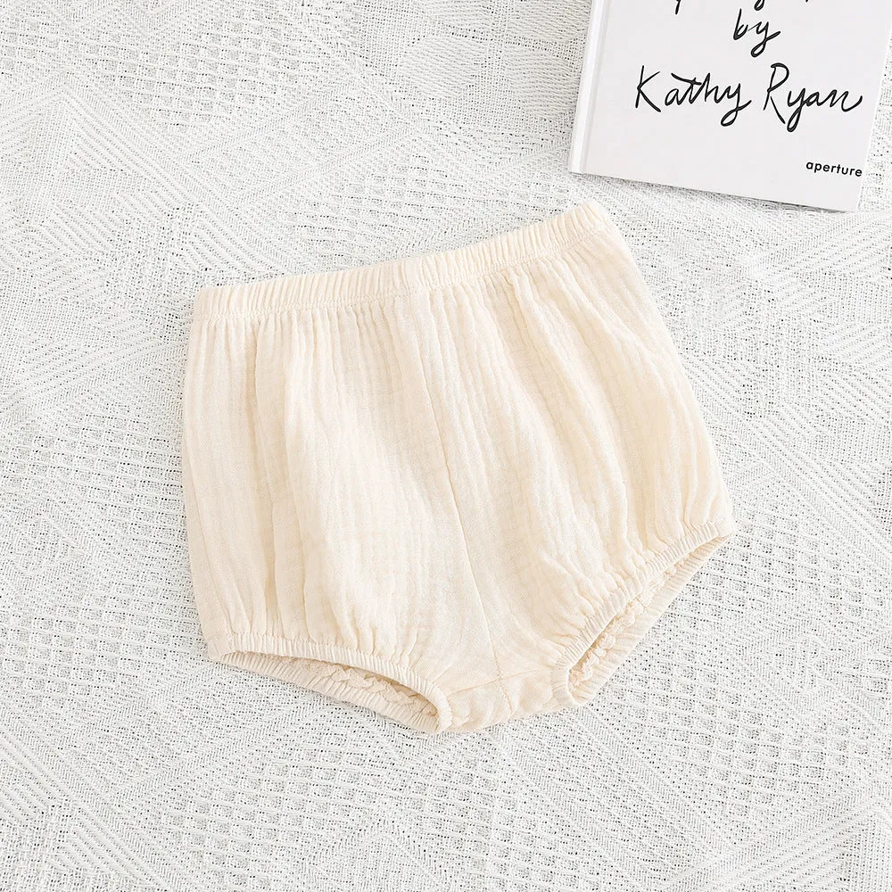 Newborn Baby Cotton Shorts Summer Thin Section Breathable Coolt  Solid Color Wholesale Baby Clothes Online