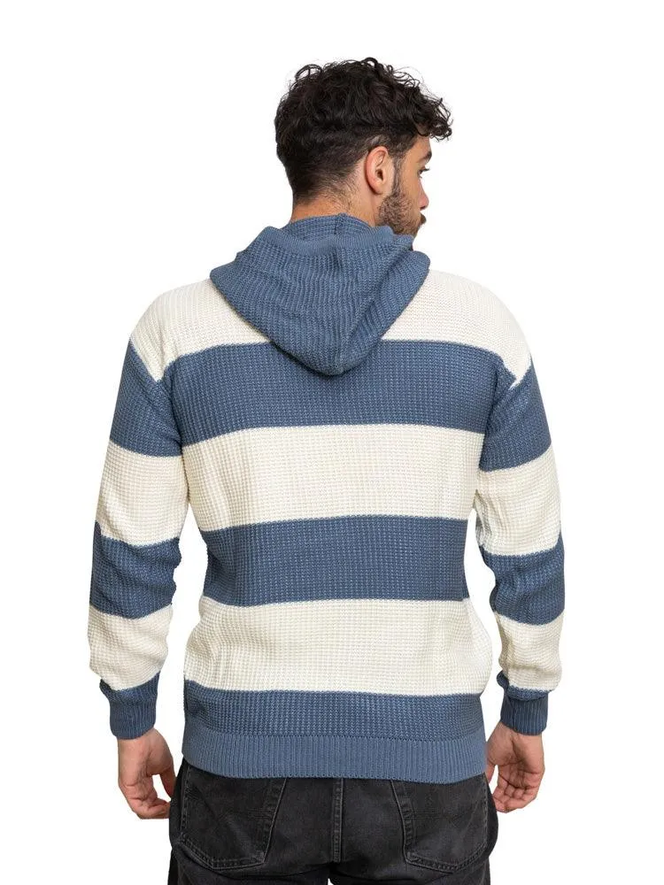 Ocean F-Striped Hoodie Pullover