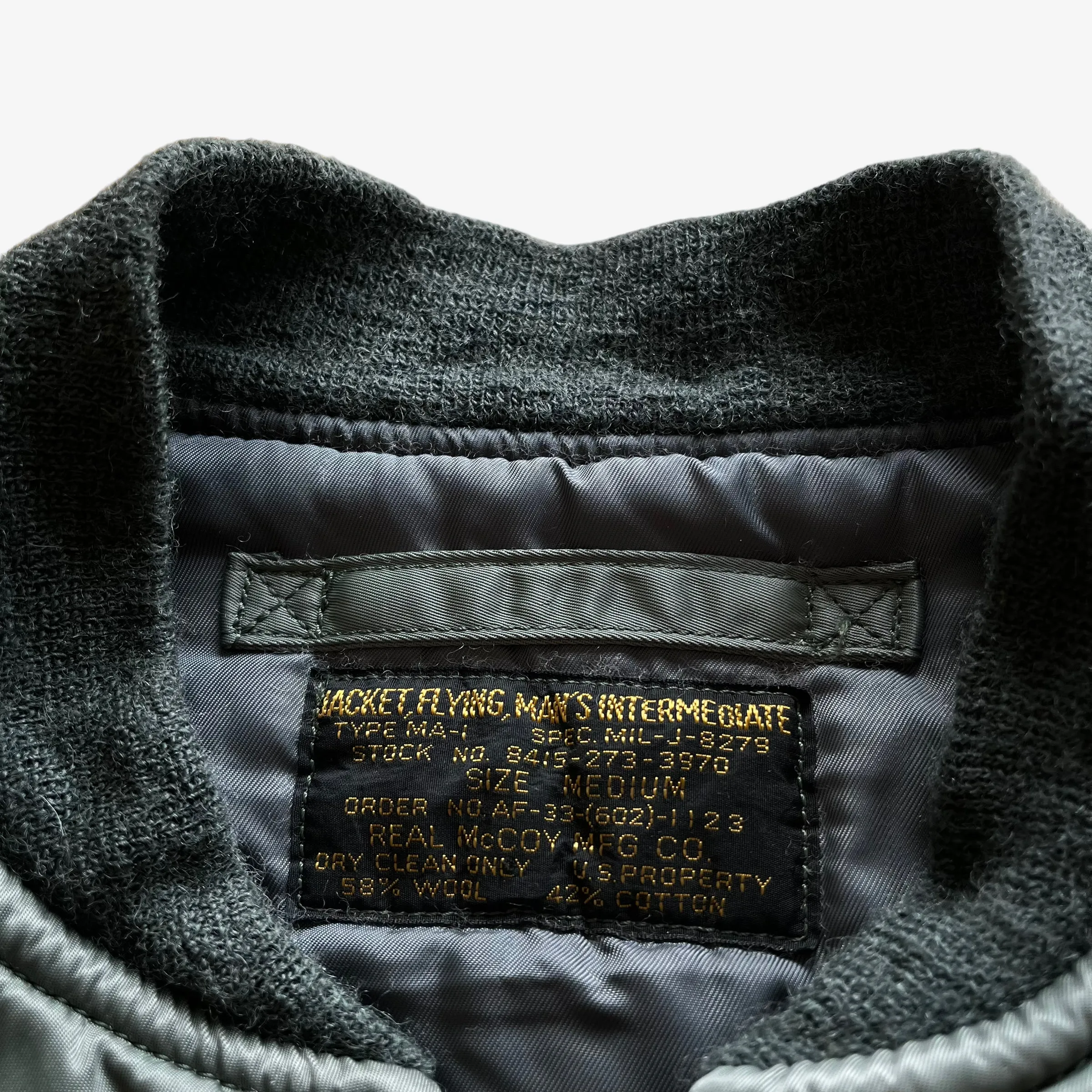 The Real McCoy's Type MA-1 Bomber Jacket