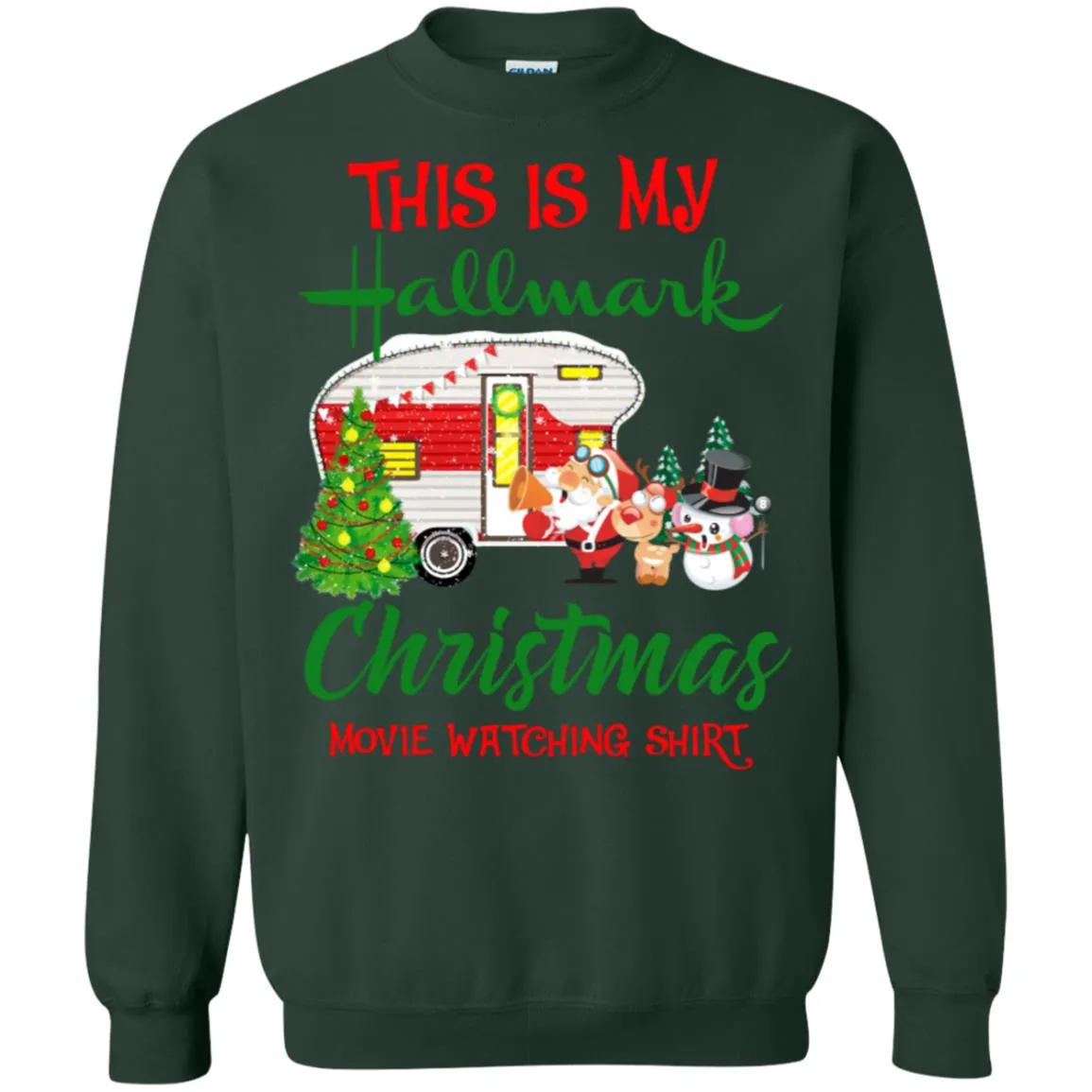 This Is My Hallmark Christmas Movie Watching Unisex Crewneck Pullover Sweatshirt