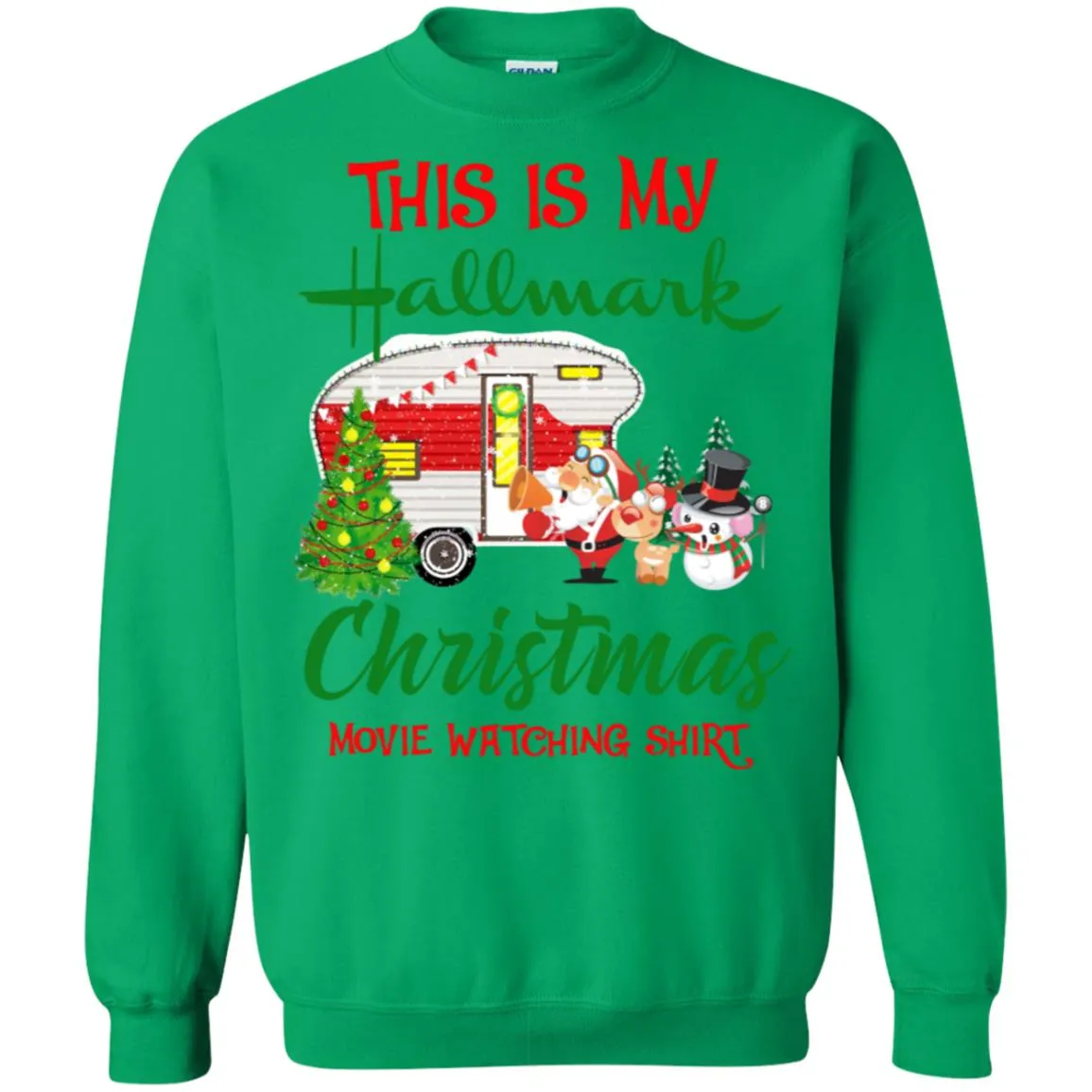 This Is My Hallmark Christmas Movie Watching Unisex Crewneck Pullover Sweatshirt