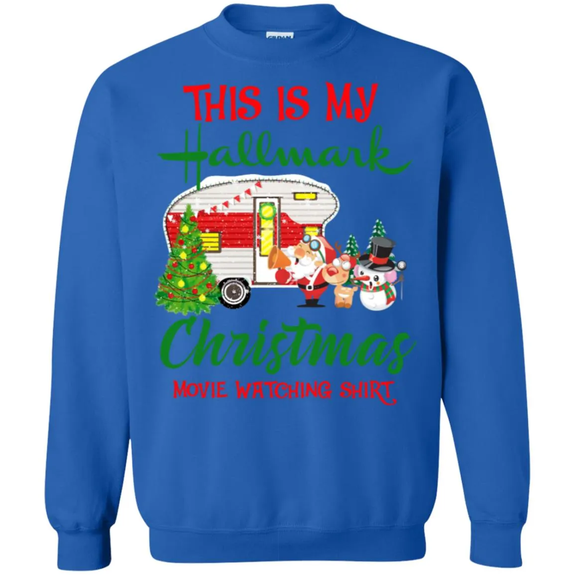 This Is My Hallmark Christmas Movie Watching Unisex Crewneck Pullover Sweatshirt